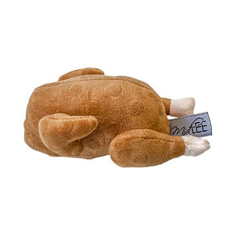 Midlee Roasted Thanksgiving Turkey Plush Dog Toy, 1 of 9