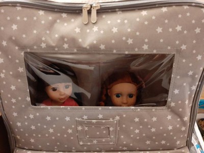 Pack Pretty Double Doll Carrier With 2 Sleeping Bags For 18 Dolls