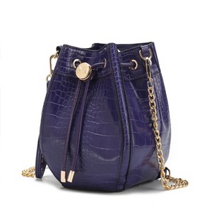 MKF Collection Cassidy Crocodile Embossed Vegan Leather Women’s Hobo Bucket Bag by Mia K - 1 of 4
