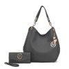 MKF Collection Ashley Vegan Leather Women’s Hobo Shoulder Bag with Wristlet Wallet by Mia K - 2 of 4