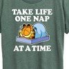 Women's - Garfield - Take Life One Nap Short Sleeve Graphic T-Shirt - 2 of 4