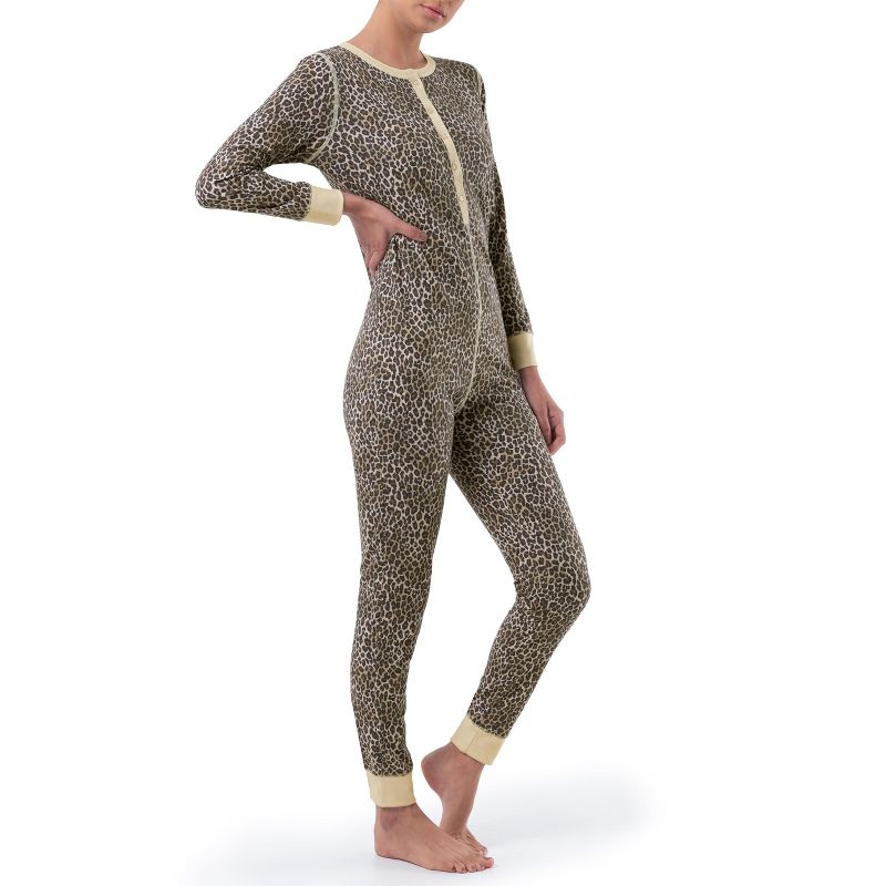 Fruit of the Loom Women's and Plus Waffle Thermal Union Suit, 2 of 5