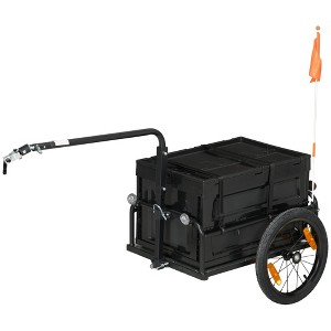 Trailer for Bike, Bicycle Cargo Trailer with Removable Storage Box - 1 of 4