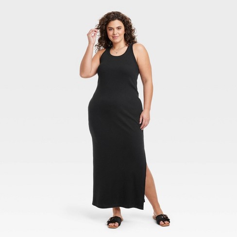 Women's Ribbed Mini Bodycon Dress - Universal Thread™ Black 1x : Target