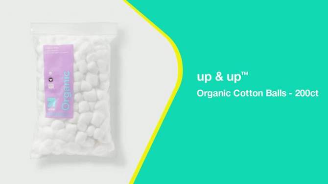 Organic Cotton Balls - 200ct - up &#38; up&#8482;, 2 of 6, play video