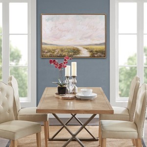 Fisfet Hand Embellished Framed Canvas Abstract Landscape Wall Art - 1 of 4