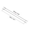 Unique Bargains Lanyard Cable Rope with Key Ring Keychains Silver 4 Pcs - 2 of 4