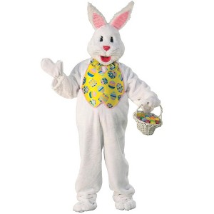 Rubies Adult Mascot Fluffy Bunny Costume - 1 of 2