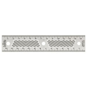 JessEm 07414 Stainless Steel 150mm Precision Ruler with Patented Flex Grip and Fade Resistant Markings - 1 of 4