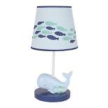 Lambs & Ivy Oceania Blue Ocean/Sea/Nautical Nursery Lamp with Shade & Bulb