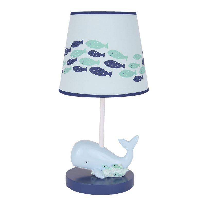 Lambs & Ivy Oceania Blue Ocean/Sea/Nautical Nursery Lamp with Shade & Bulb, 1 of 8