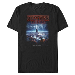 Men's Stranger Things Pumpkin Patch It Only Gets Stranger T-Shirt - 1 of 4