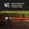 SatelliteSale Outdoor RG6 Coaxial 1800 Mhz Underground Burial Flooded Cable Universal Wire Polyethylene Orange Cord - 2 of 4