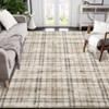 Nasitip Modern Geometric Plaid Area Rugs for Living Room Soft Low Pile Non-Sliping, Machine Washable - 2 of 4