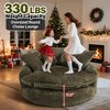 Aukfa 55" Oversized Round Chaise Lounge Chair, Modern Circle/Cloud Sofa Bed, Bean Bag Chair For Living Room - 2 of 4