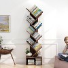 Book Shelf, Tier Wooden Tall Bookshelf with Storage, Corner Bookshelf, Tree Bookshelf - 4 of 4