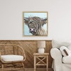 Stupell Industries Highland Cow Windblown Floating Frame Canvas Art - 3 of 4