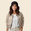 Dalix Heartly Ghost Embroidered Fleece Zip Hoodie Cold Fall Winter Women - 2 of 4