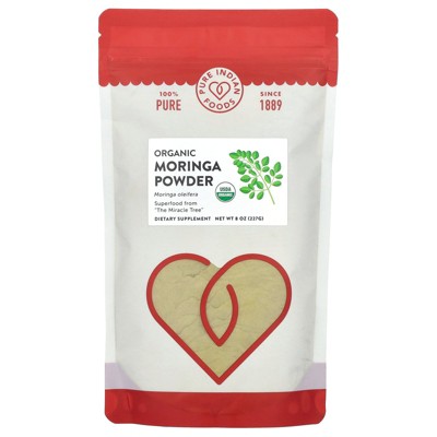 Pure Indian Foods Organic Moringa Powder, 8 oz (227 g)