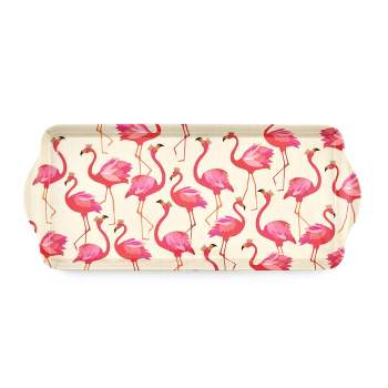 Pimpernel Flamingo Melamine Handled Sandwich Tray15.25" x 6.5"