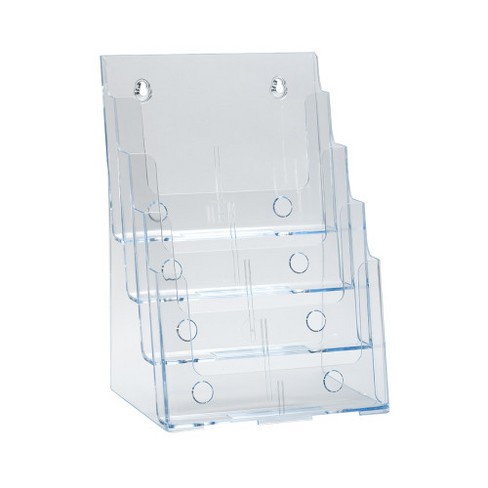 Azar Displays Four-tier Four-pocket Letter Sized Brochure Holder : Target