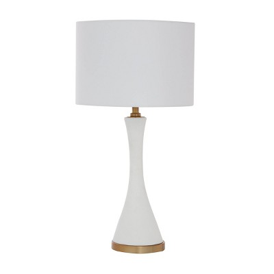 25" x 14" Modern Ceramic Table Lamp Gold - CosmoLiving by Cosmopolitan