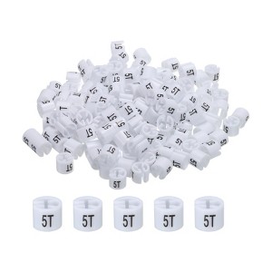 Unique Bargains Round Color Coding Reusable Easy to Recognize Garment Hanger Marker 150 Pcs - 1 of 3