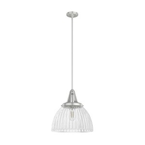 Hunter Fans Cypress Grove 1 - Light Pendant in  Brushed Nickel - 1 of 3
