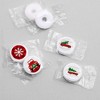 Big Dot of Happiness Merry Little Christmas Tree - Red Truck Christmas Party Round Candy Sticker Favors - Labels Fits Chocolate Candy (1 Sheet of 108) - 3 of 4