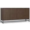 WyndenHall Devlin 4 Door Sideboard Buffet Walnut Brown - 2 of 4