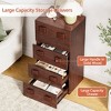 WOWLIVE 4 - Drawer Dresser for Bedroom, Retro Chest of Drawers with Sturdy Structure - 3 of 4