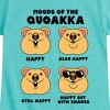 Girls' - Instant Message - Quokka Moods Fitted Short Sleeve Graphic T-Shirt - 2 of 4