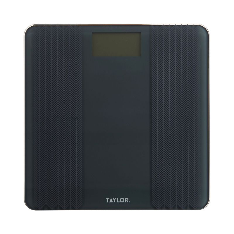 Taylor® Precision Products Digital Glass Scale with Textured Herringbone Design, 500-Lb. Capacity, 2 of 6