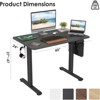 RISOKEYS 40 inch Computer Desk - Adjustable Desk with Spacious Desktop,Headphone Hook for Home Office & Office, Easy to Use - 3 of 4