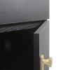 Osparple Modern Bathroom Vanity with Undermount Ceramic Sink Bathroom Cabinet with 2 Doors and Metal Legs - 4 of 4