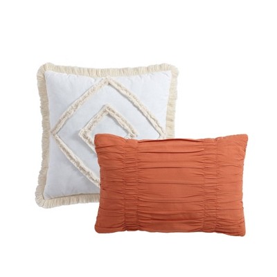 King Light Gray Cotton Down Alternative Reversible Comforter Set