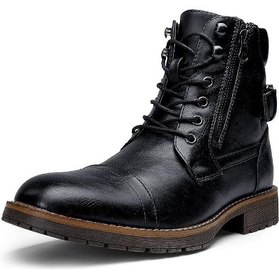 Santimon Men's Boots Casual Motorcycle Combat Ankle Dress Boot