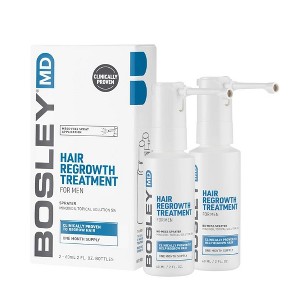 BosleyMD Hair Regrowth Treatment Spray for Men (2 oz - Two-pack) | Regrows Hair | Bosley MD Slows Hair Loss | FDA-Approved (60 Day supply) - 1 of 4