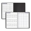 DayMinder Four-Person Group Daily Appointment Book, 11 x 8, Black Cover, 12-Month (Jan to Dec): 2026 - 4 of 4