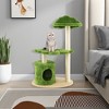 Tangkula 38" Cute Cat Tree Cat Condo Furniture w/ Fully Wrapped Sisal Scratching Posts - 4 of 4