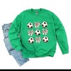 Simply Sage Market Soccer Ball Bows Stacked Sweatshirt - 3 of 4