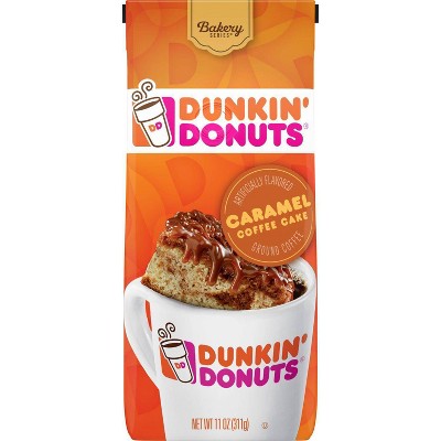 Dunkin' Donuts Caramel Cake Medium Roast Ground Coffee - 11oz