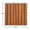 Solhome Damian Acacia Interlocking Deck Tile (Set of 10 Tiles) - 3 of 4