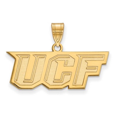 Black Bow Jewelry 14k Yellow Gold Central Florida Knights NCAA Medium Pendant