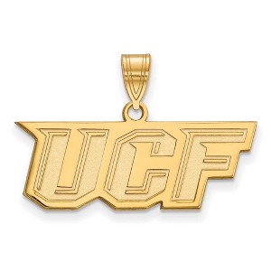 Black Bow Jewelry 14k Yellow Gold Central Florida Knights NCAA Medium Pendant - 1 of 3