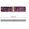 Allegra K Womens Elastic Waist Belt Sequins Decor Metal Interlock Buckles Belts for Dresses 1 Pc - 3 of 4