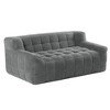 Whisen Lychee Velvet Floor Compression Sofa & Sofa Chair - 3 of 4