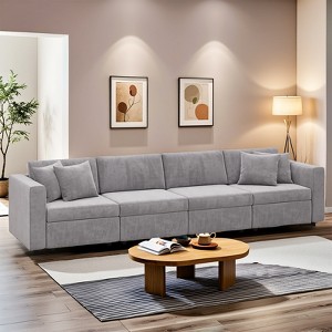 Gymojoy 71"/99.3"/118.1" Loveseat Cloud Sofa Modular Sectional Couch with Deep Seat for Living Room - 1 of 4