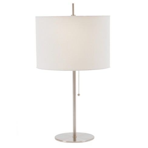 Simplistic Table Lamp Brushed Steel, Fangio Floor Lamp