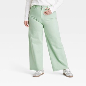 Women's High-Rise Sailor Wide Leg Ankle Jeans - Universal Thread™ - 1 of 3